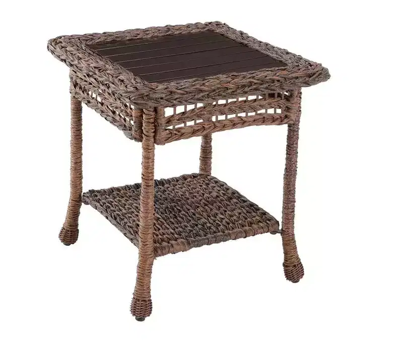Jiallo Modern Concept Faux Sea Grass Resin Rattan Bristro Set (set of 3)
