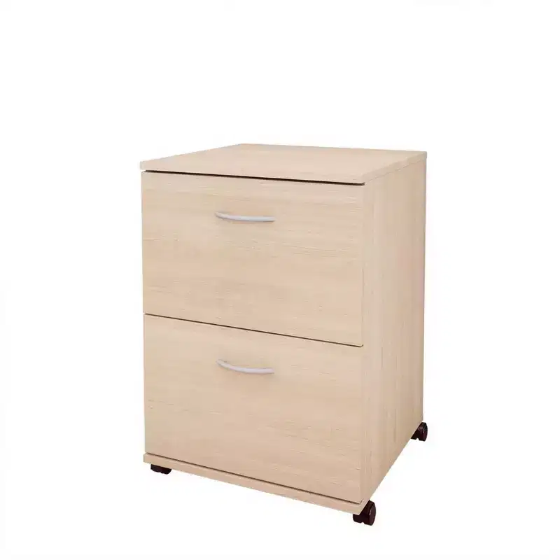 Essentials 2 Drawer Rolling Filing Cabinet - Nexera