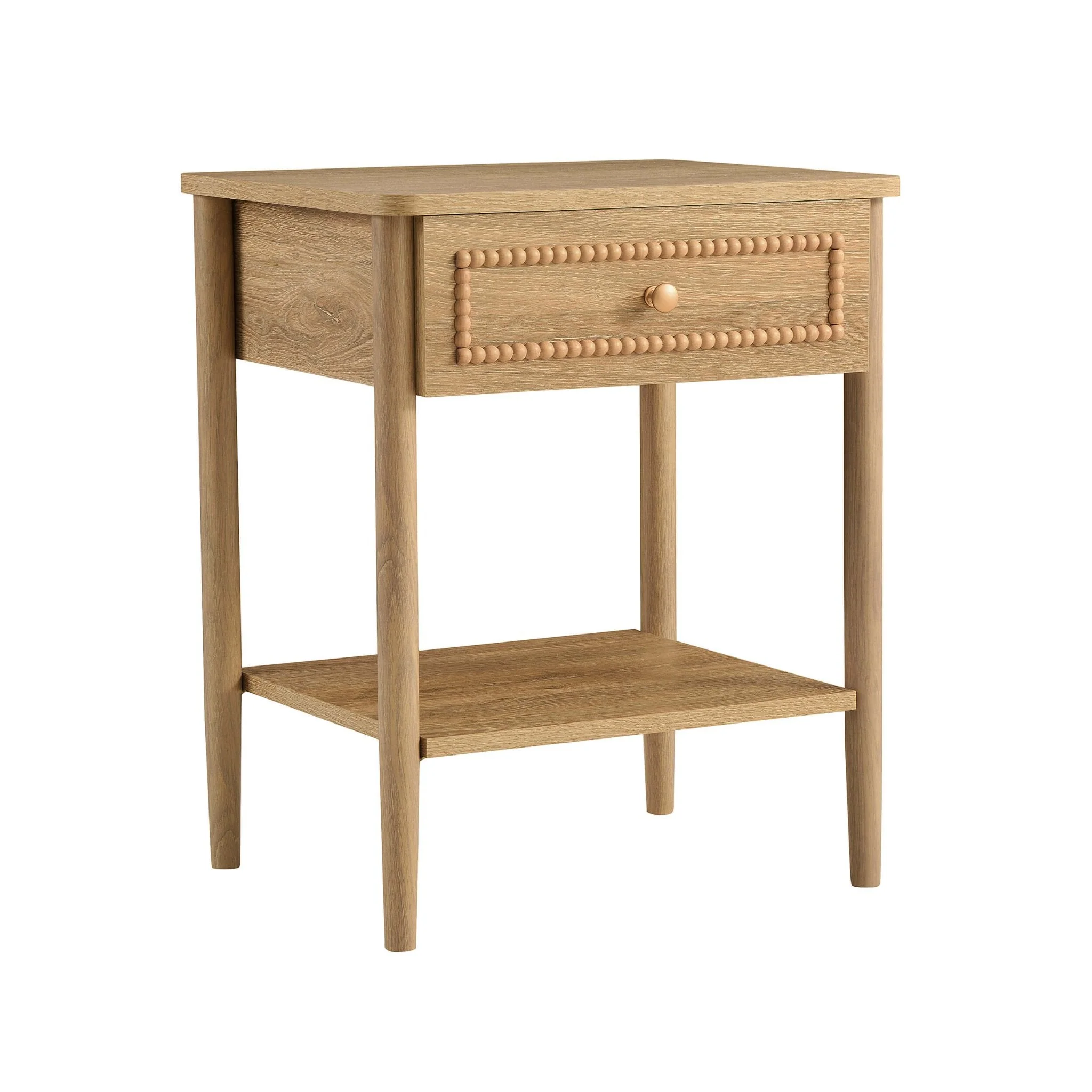 1 Drawer Nightstand - Light Wood