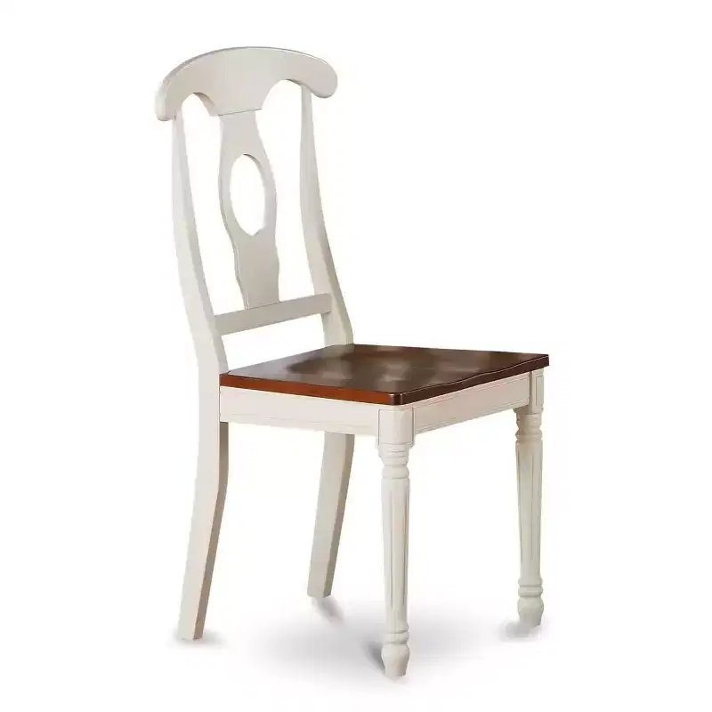 HomeStock 5 Piece Dining Room Furniture Set Includes a Round Kitchen Table with Dropleaf and 4 Dining Chairs, 42x42 Inch