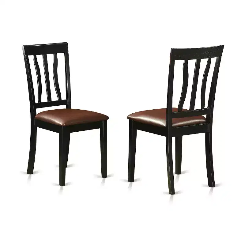 Black Oval Extension Dining Table Set, Pedestal Base, Seats up to 6, 7-Piece