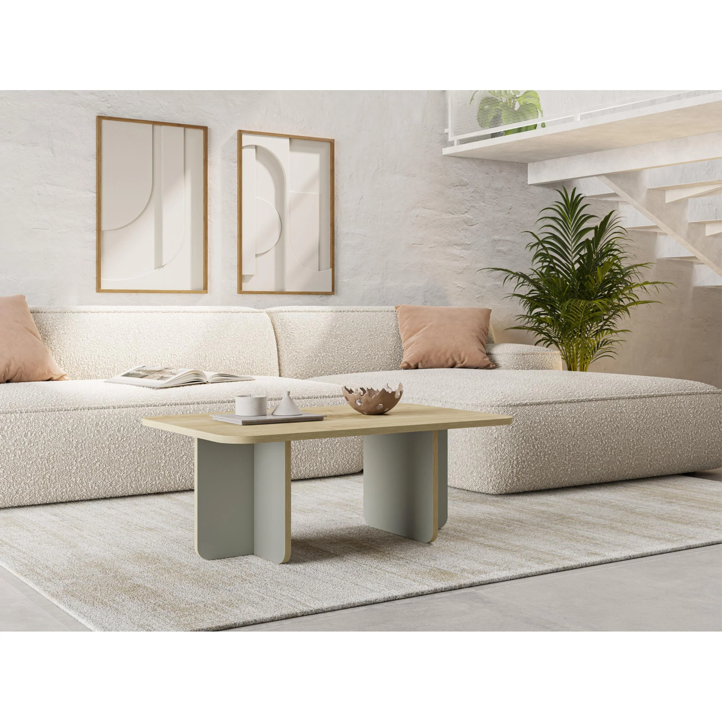 Hillary Rectangular Coffee Table – 100 cm Modern Living Room Table