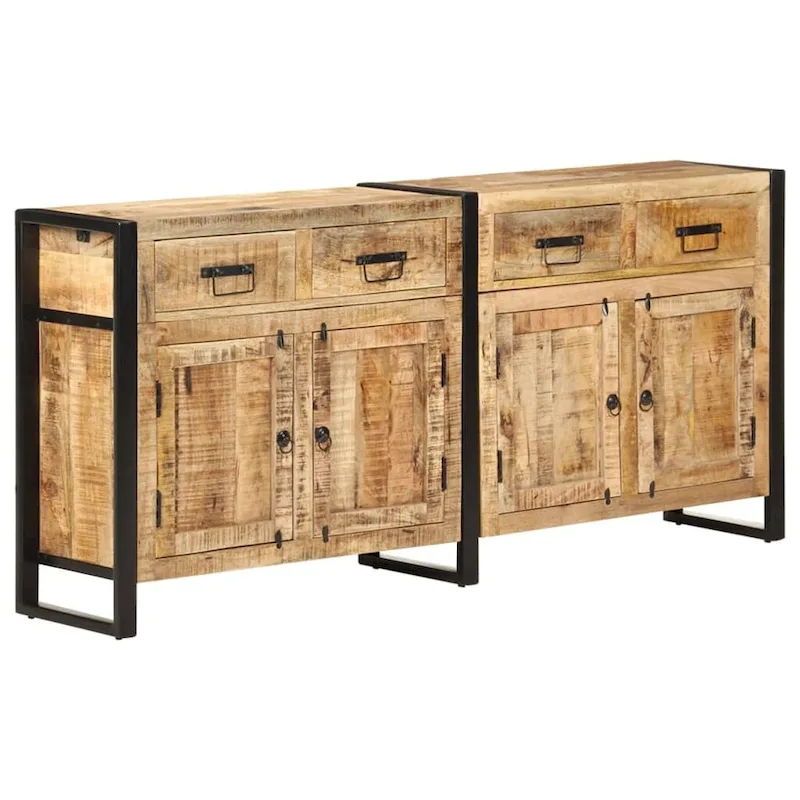 Sideboard 67.7x13.8x31.5 Solid Mango Wood