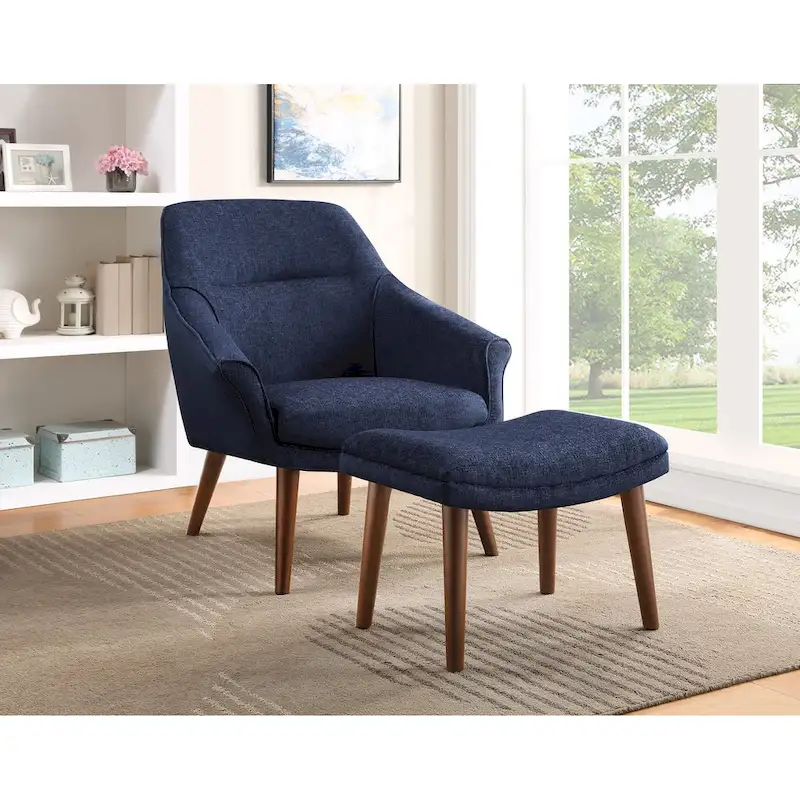 Waneta Chair and Ottoman