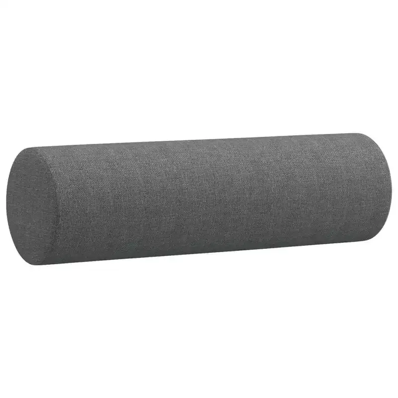 vidaXL Dark Gray Fabric Sofa Set - Modern 2-Piece Living Room Furniture - Includes 2-Seater, 3-Seater, Throw Pillows and Cushions