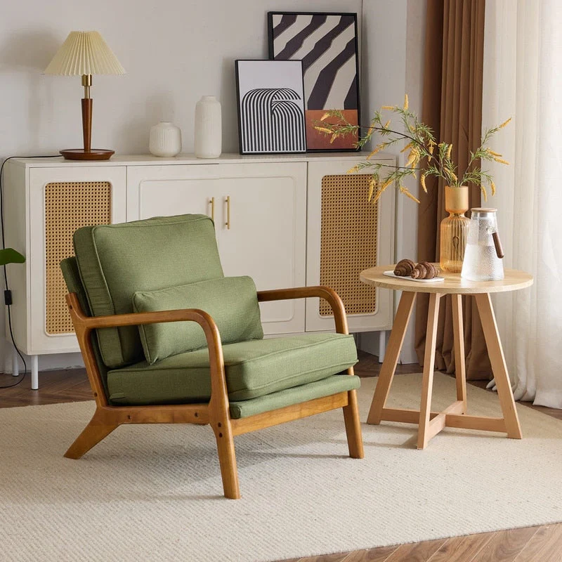 Mid Century Modern Upholstered Accent Chair