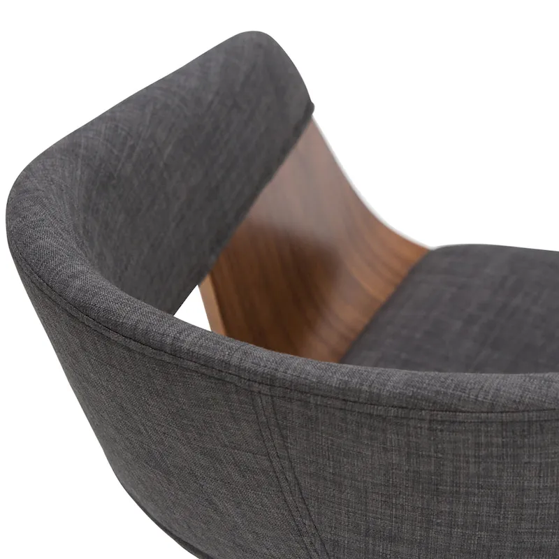 WYNDENHALL Calinda Mid Century Modern Bentwood Single Dining Chair - 20.5w x 21.7d x 30.9h