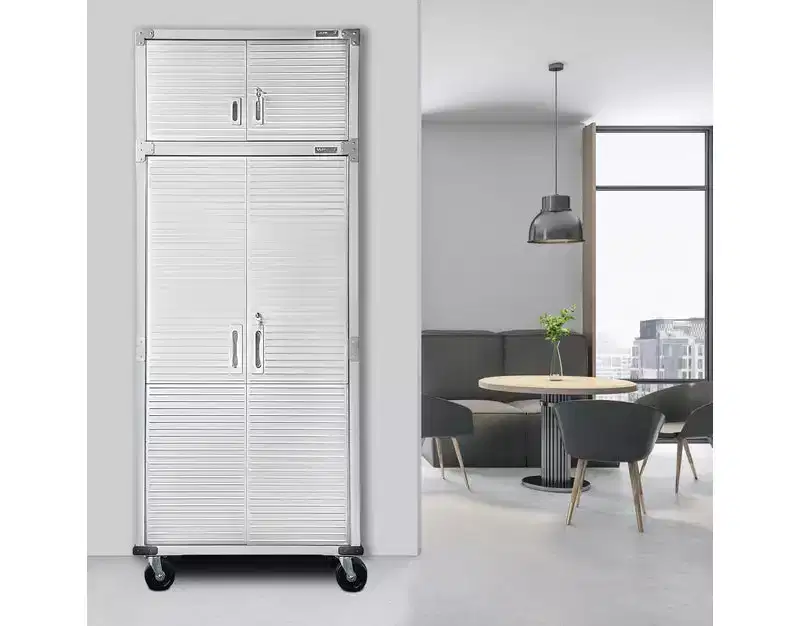 Seville Classics UltraHD 2-Piece Storage Cabinet Set, 36 x 18 x 90.5