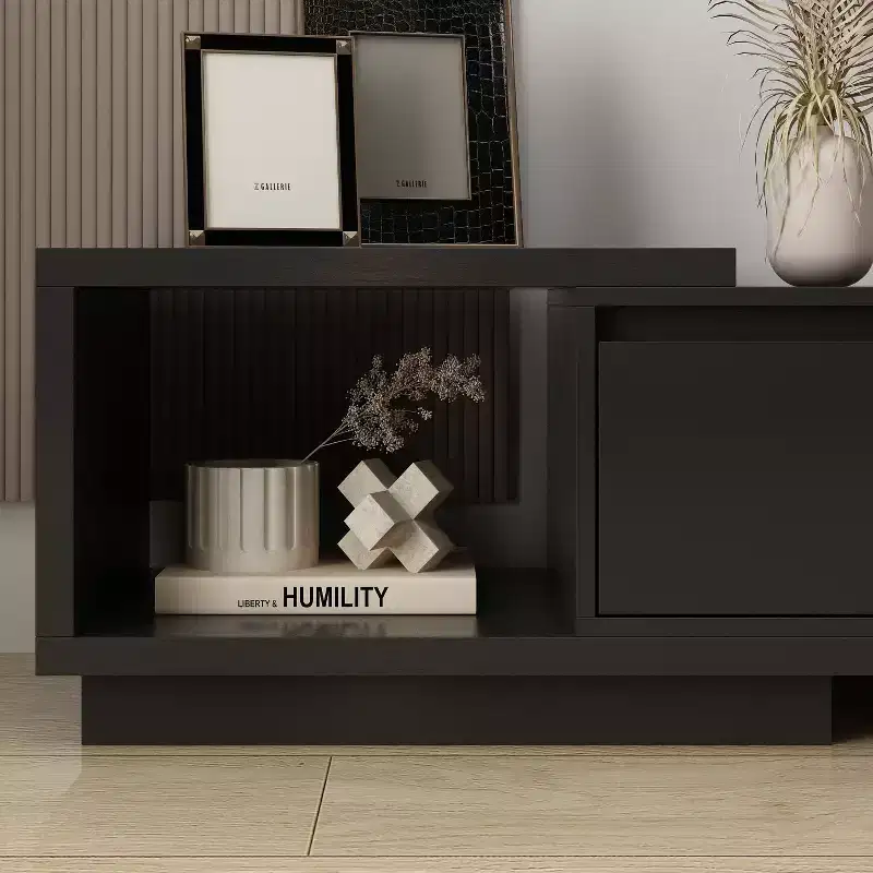 Famapy Extendable TV Console Table Modern TV Cabinet with Drawers