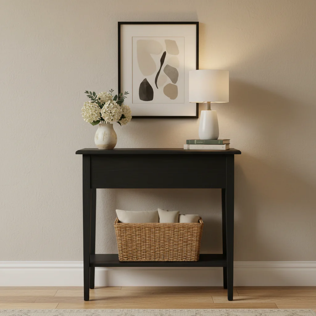 Slate Finish Petite Console