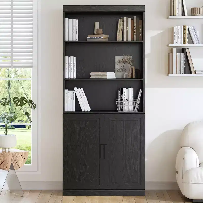 PexFix 72x31x16 Wood Bookcase with Adjustable Shelves