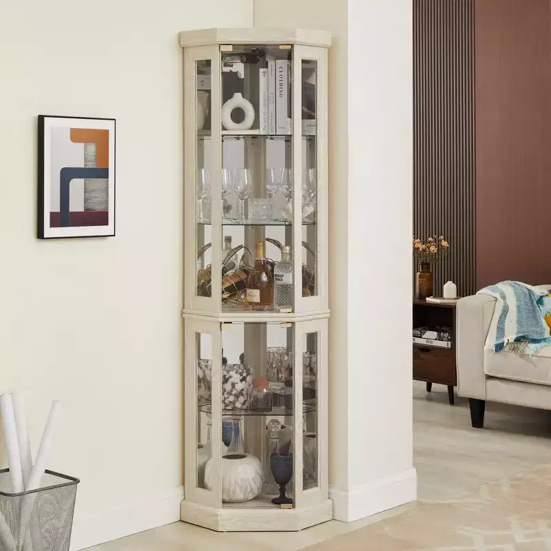 Bathroom Storage Cabinet MDF+Wood Veneer 1 Door 1 Drawer Waterproof