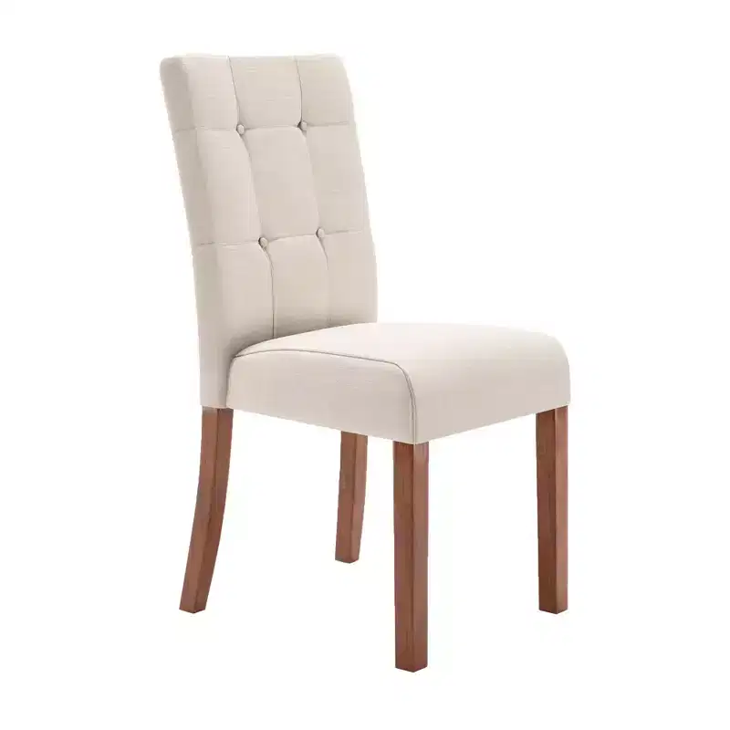 Owen Cherry Finish Upholstered Dining Chairs (Set of 2) - iNSPIREQ
