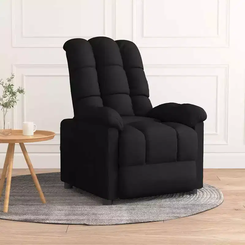 Recliner Chair with Adjustable Backrest and Footrest, Modern Lounge Chair with Thick Padded Seat for Living Room & Bedroom