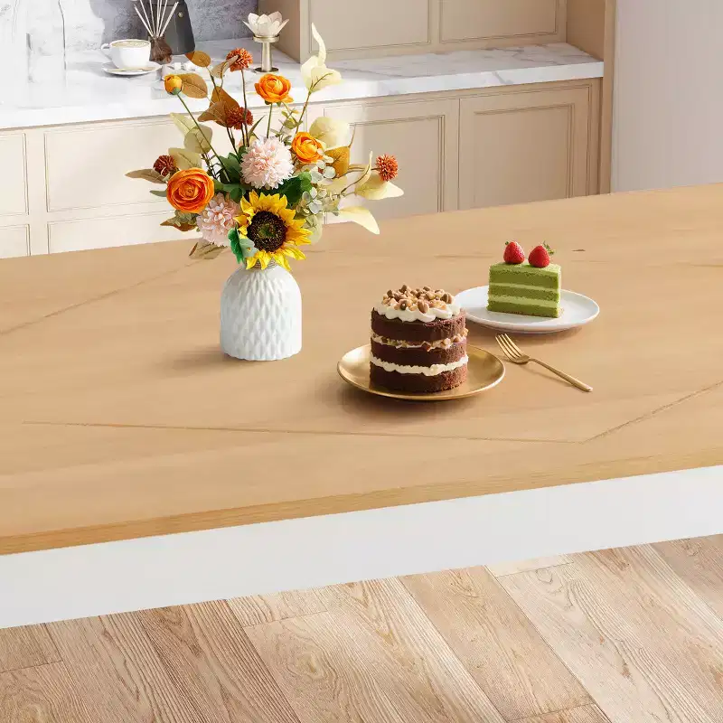 EROMMY Solid Pine Wood Dining Table