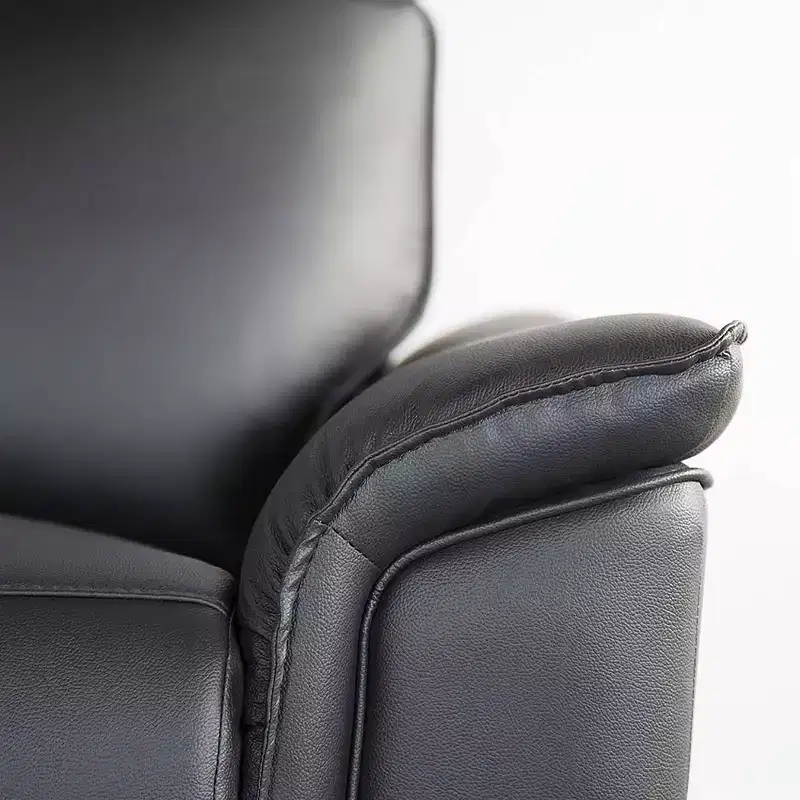 HOMES: Inside + Out Bisous Arm Chair Leatherette with Manual Side Lever Recliner