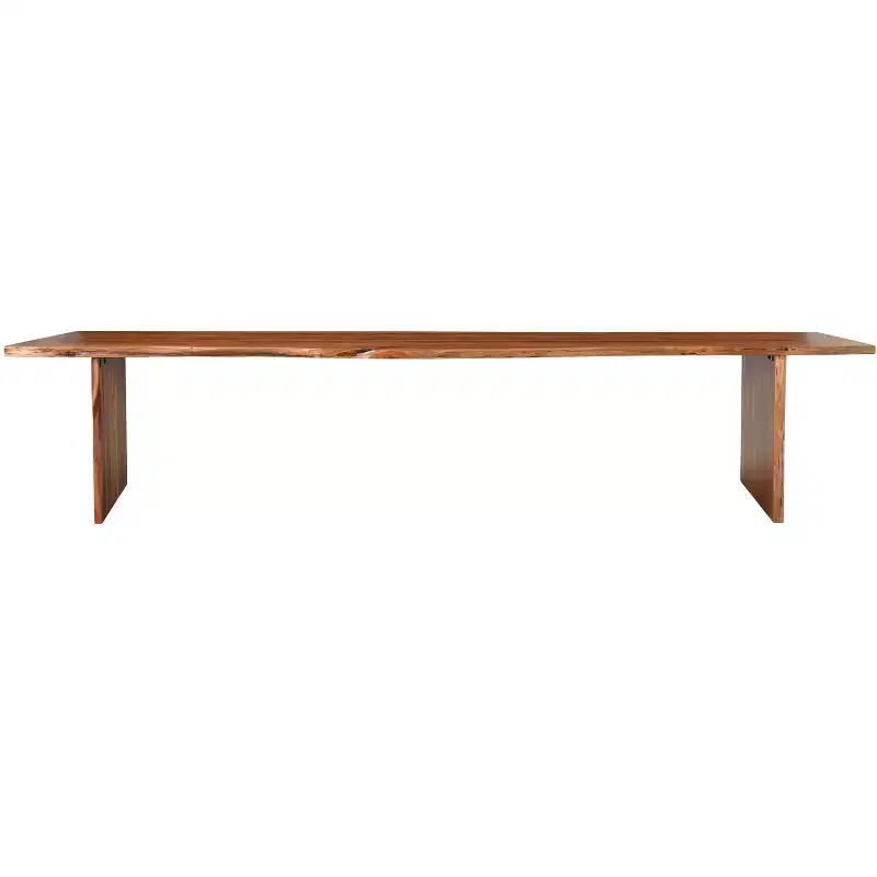 HomeRoots 60 Brown Solid Wood Live Edge Dining Bench