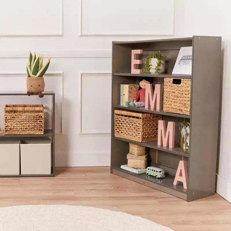 ECR4Kids Wooden Classic Bookcase with Adjustable Shelves, 48in, Classroom Bookshelf