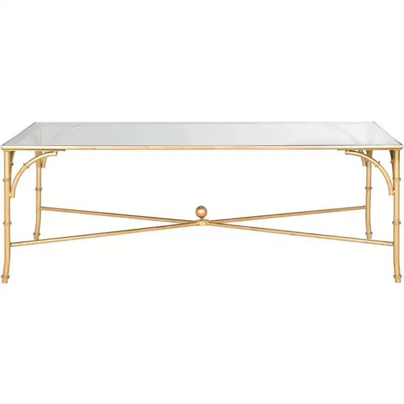 Coffee Table - Gold/Glass -