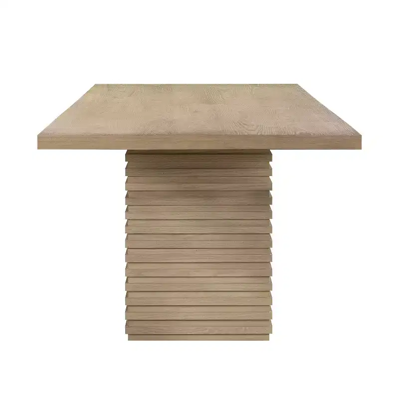 Christopher Knight Home Yao Modern 7 Piece Dining Set with Rectangular Table and 6 Rubberwood Upholstered Chairs