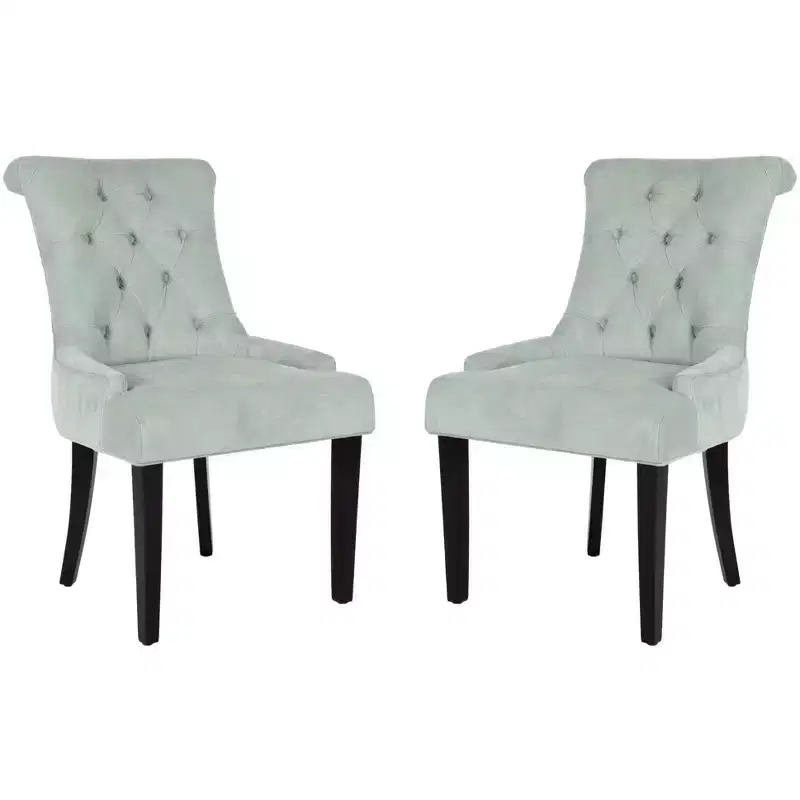 Bowie 20 Tufted Side Chair (Set of 2) - MCR4712 - Black - Safavieh Couture