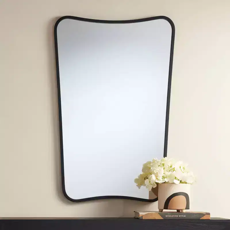 Uttermost Segundo Black Metal 22 x 34 Wall Mirror