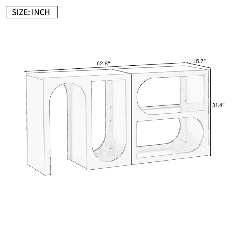 Modular Entryway Console Table