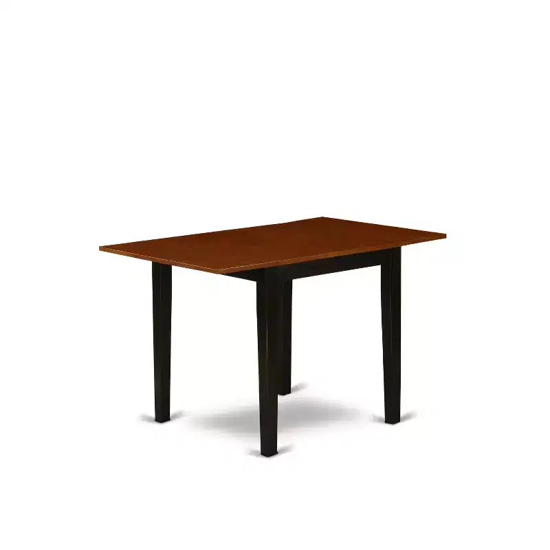 5-Piece Dining Set, Cherry & Black, Seats 4