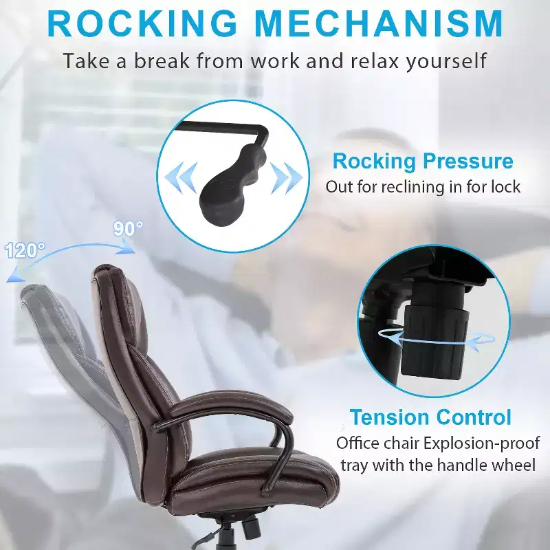 BestMassage Big and Tall Office Chair 500lbs Computer Chair Desk Chair