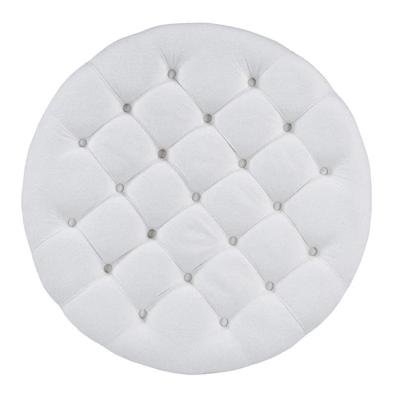 Modern Large Round Ottoman Coffee Table