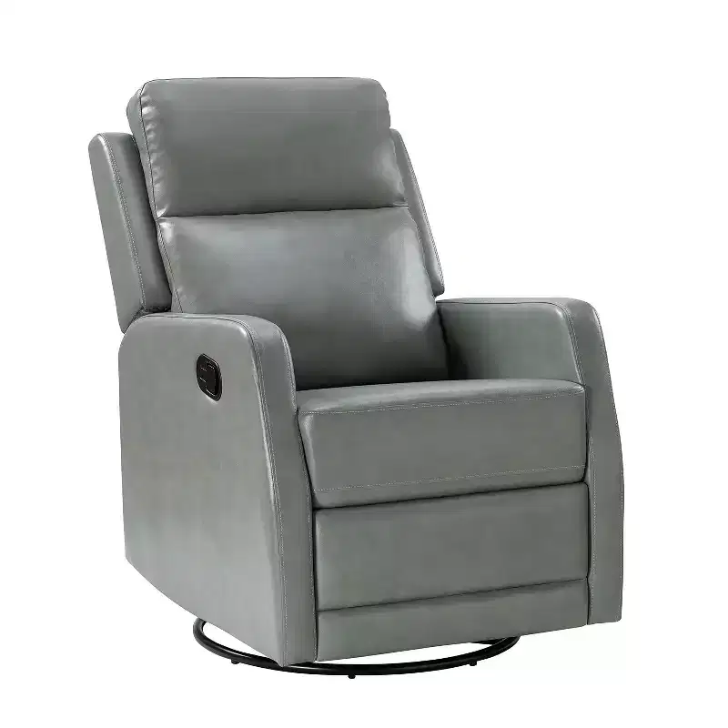 Coral Swivel Recliner with Metal Base|ARTFUL LIVING DESIGNS