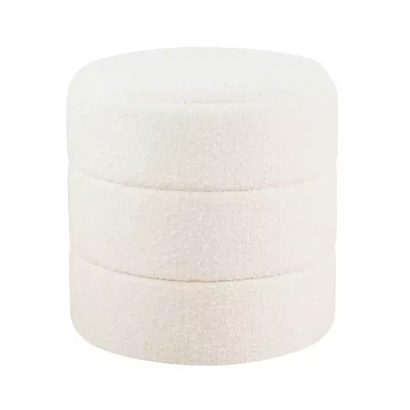 Round Upholstered Ottoman