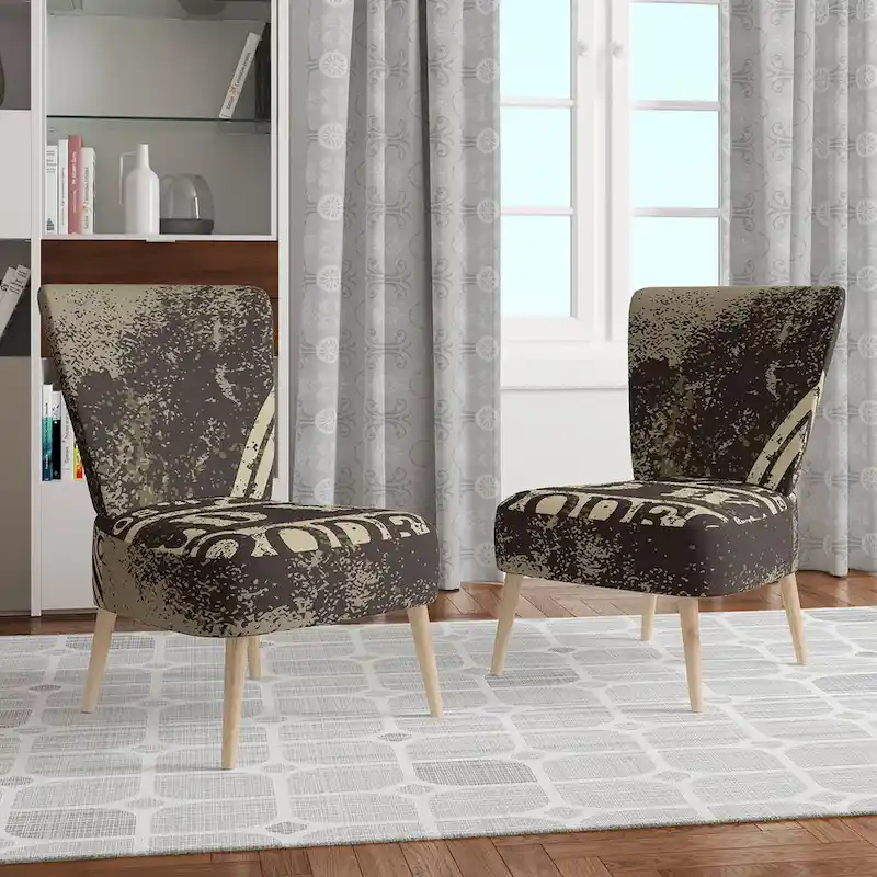 Designart Wild West Rodeo Upholstered Farmhouse Contemporary Accent Chair - Arm Chair