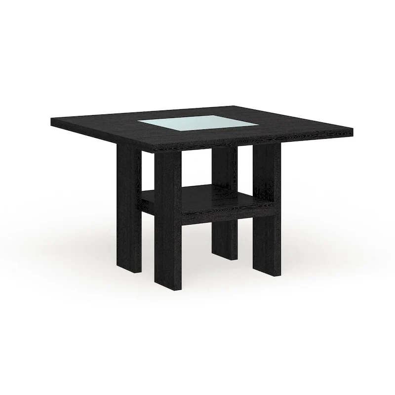 Strick & Bolton Lange 54-inch Square Light-up Counter Height Wood Dining Table