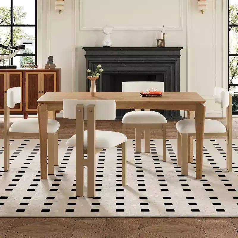 Christopher Knight Home Willow 5 Pieces Wood and Metal Upholstered Dining Set
