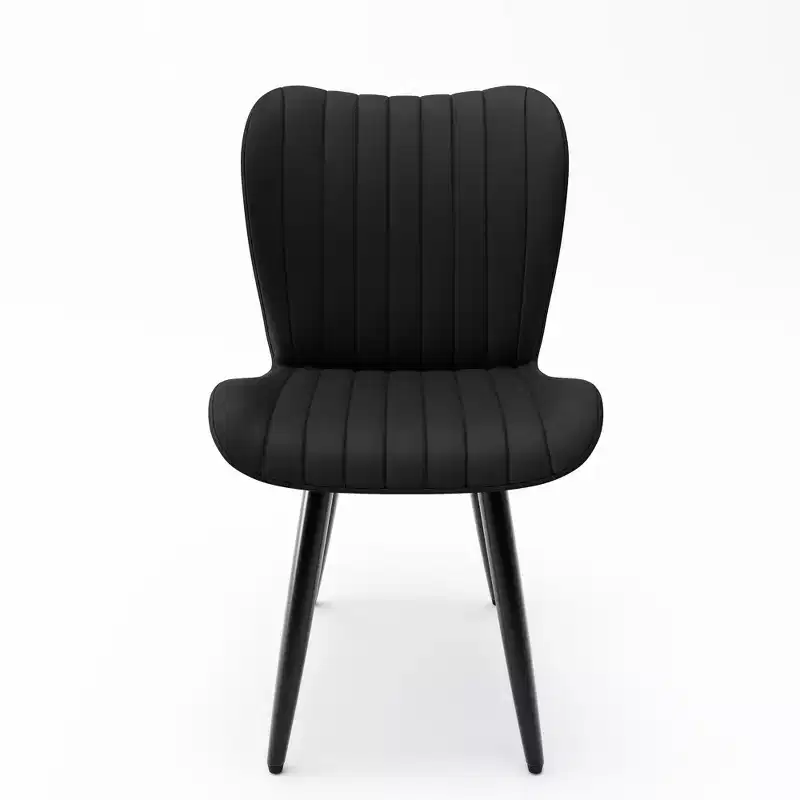 GDFStudio Atherton Faux Leather Upholstered Dining Chairs( Set of 4)