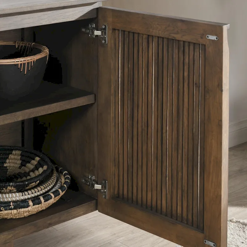 Classic Home Roya Oak Veneer Sideboard Buffet