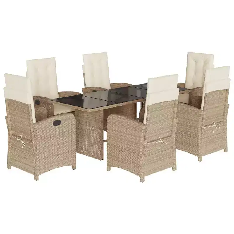 vidaXL Outdoor Dining Set with Cushions in Multiple Colors