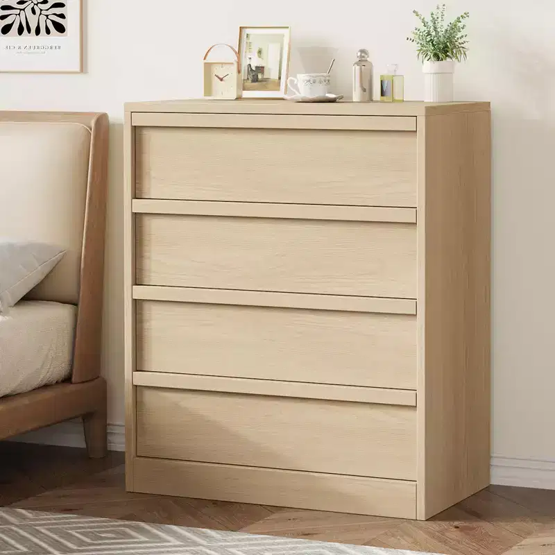 4 Drawer Dresser for Bedroom, Nightstand 4 Chest of Drawers with Large Storage, Small Bedside Table for Living Room, Nursery, Entryway