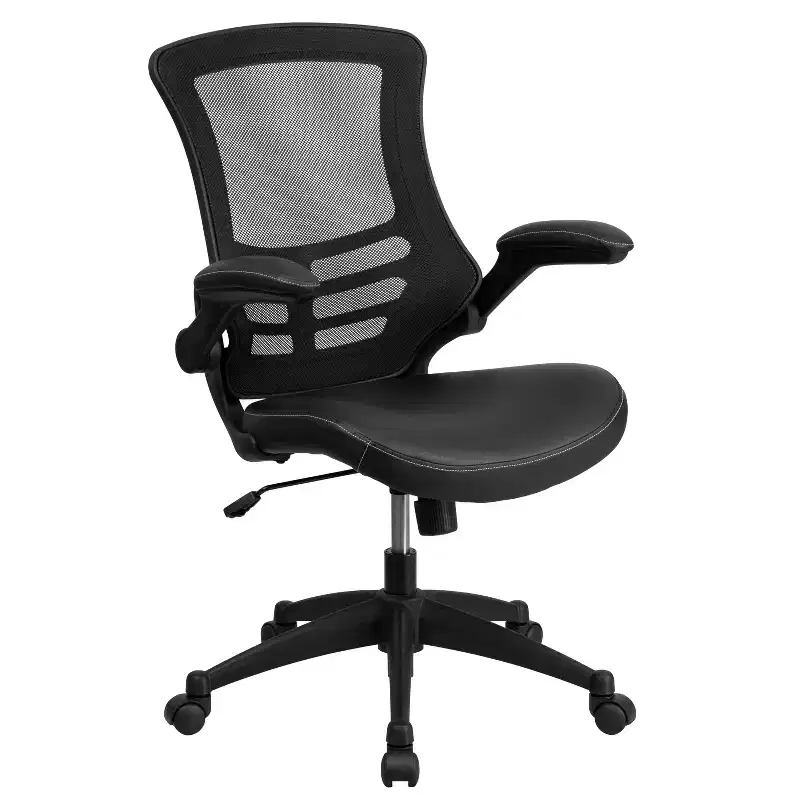 Emma and Oliver Mid-Back Mesh Swivel Ergonomic Task Office Chair with Flip-Up Arms