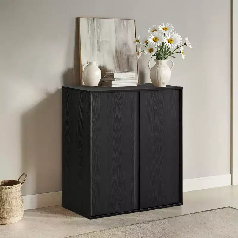 Spruce & Spring 31.5 Modern Industrial Sideboard Cabinet Storage Cabinet
