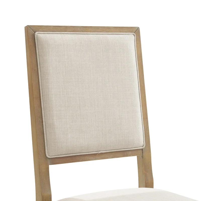 Joanna 2Pc Upholstered Back Chair Set - 18.25 W x 21 D x 39.88 H