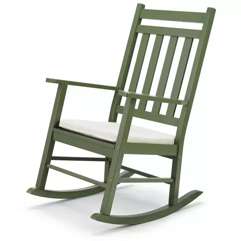 Karl Home | Solid Wood Patio Rocking Chair