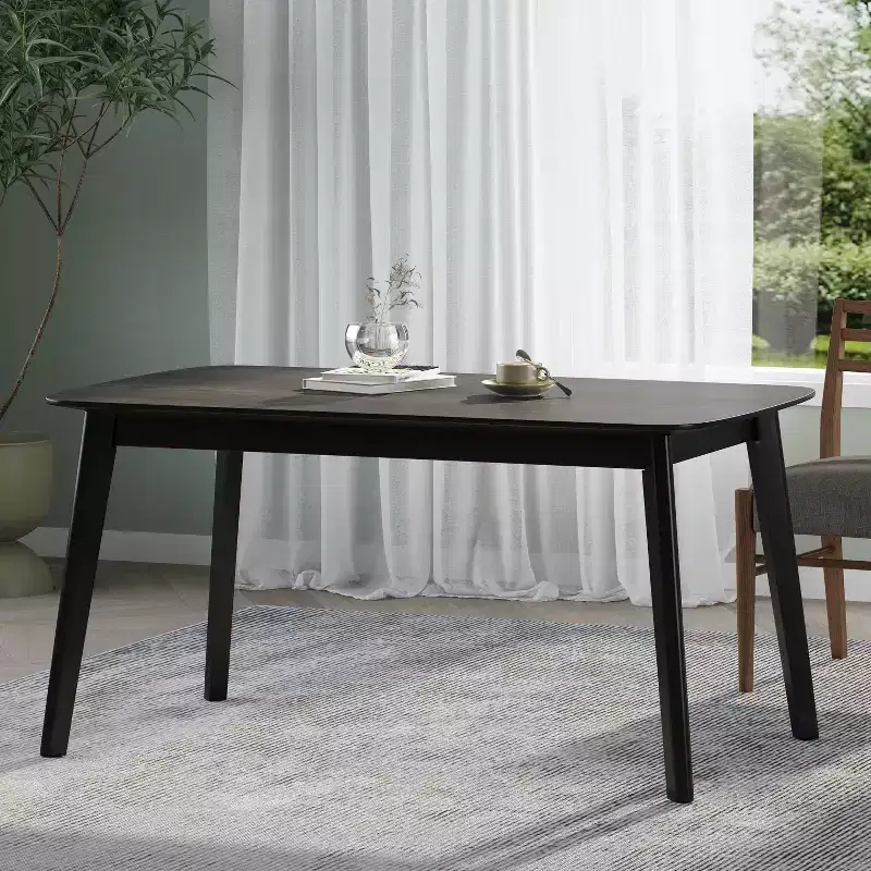 GDFStudio Anne Mid Century Modern Wood Dining Table
