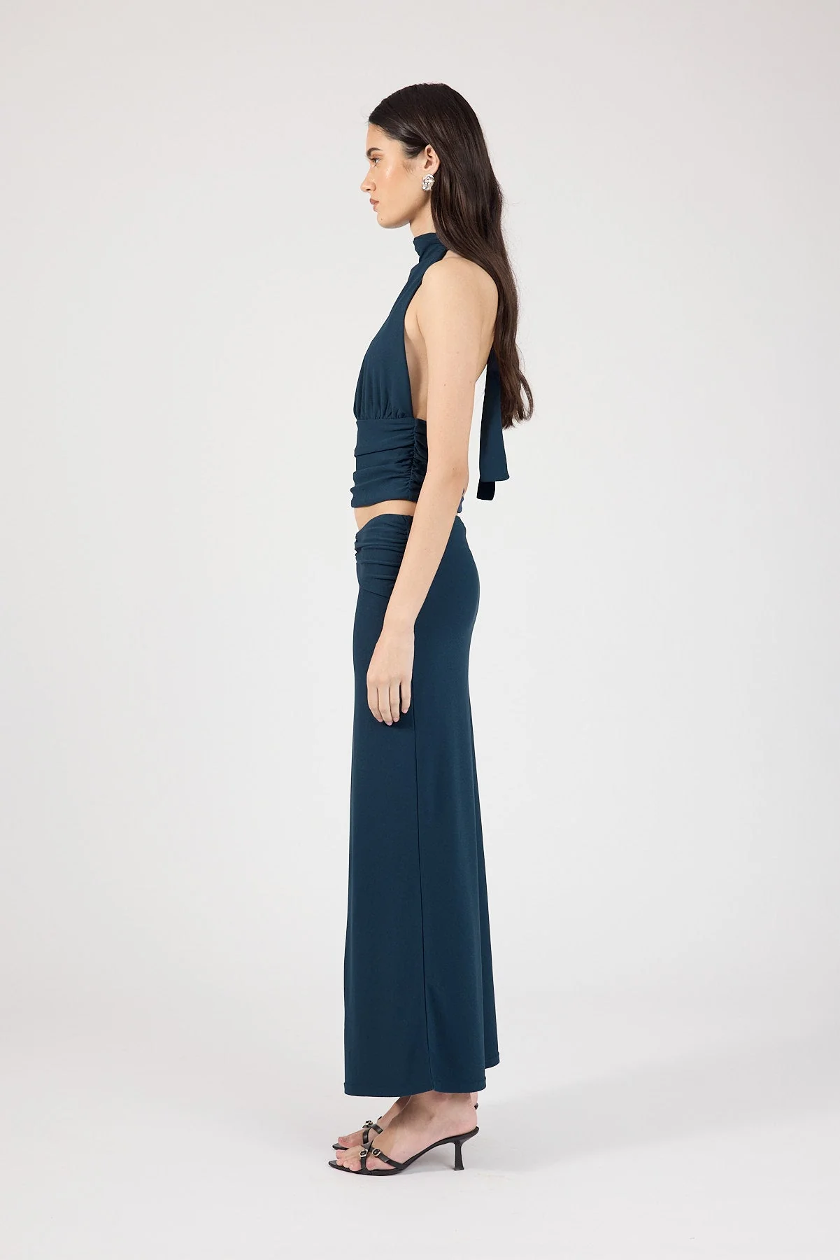 Maxi Skirt Petrol Blue