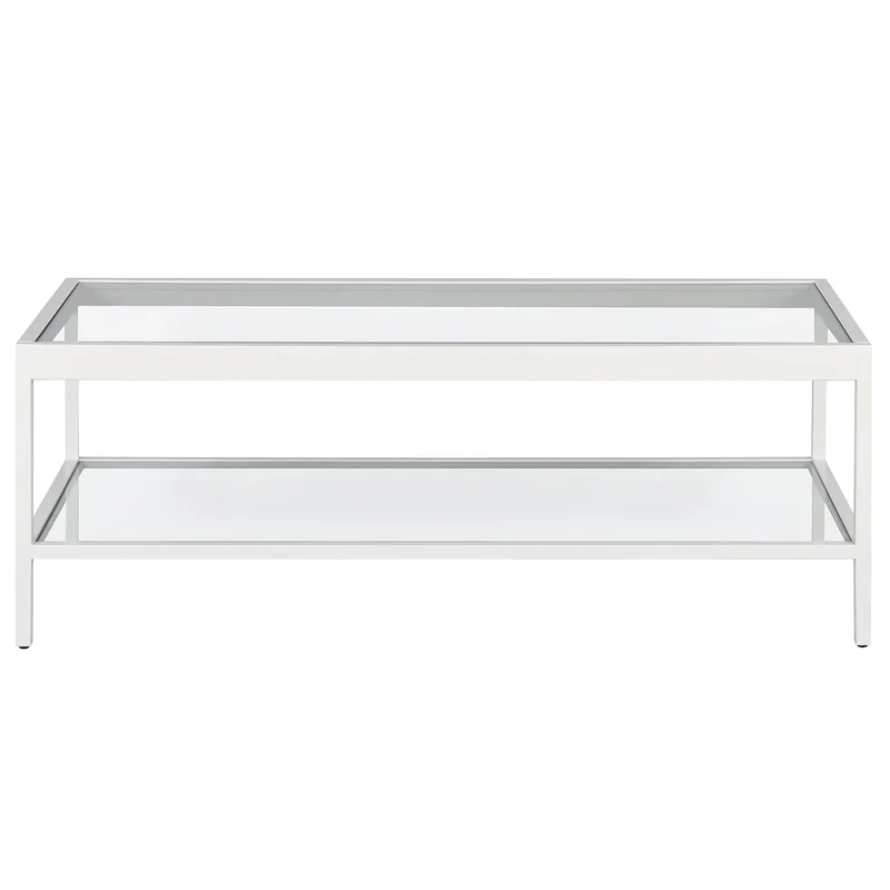 Alexis Metal and Glass Coffee Table