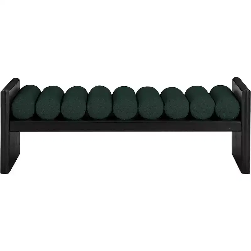 Meridian Furniture,Waverly Boucle Fabric Bench