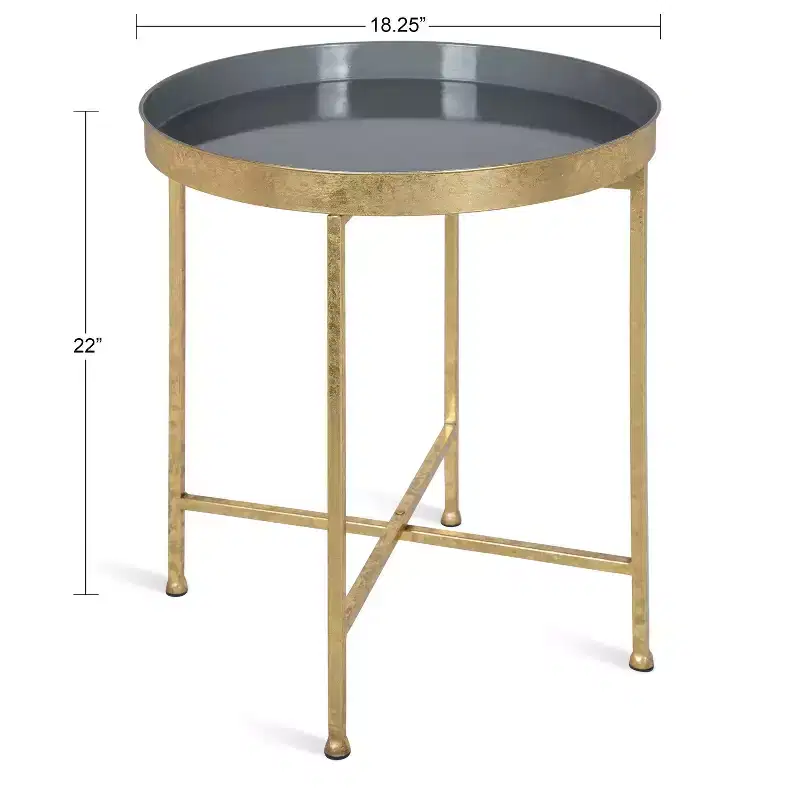 Kate and Laurel Celia Round Metal Side Table