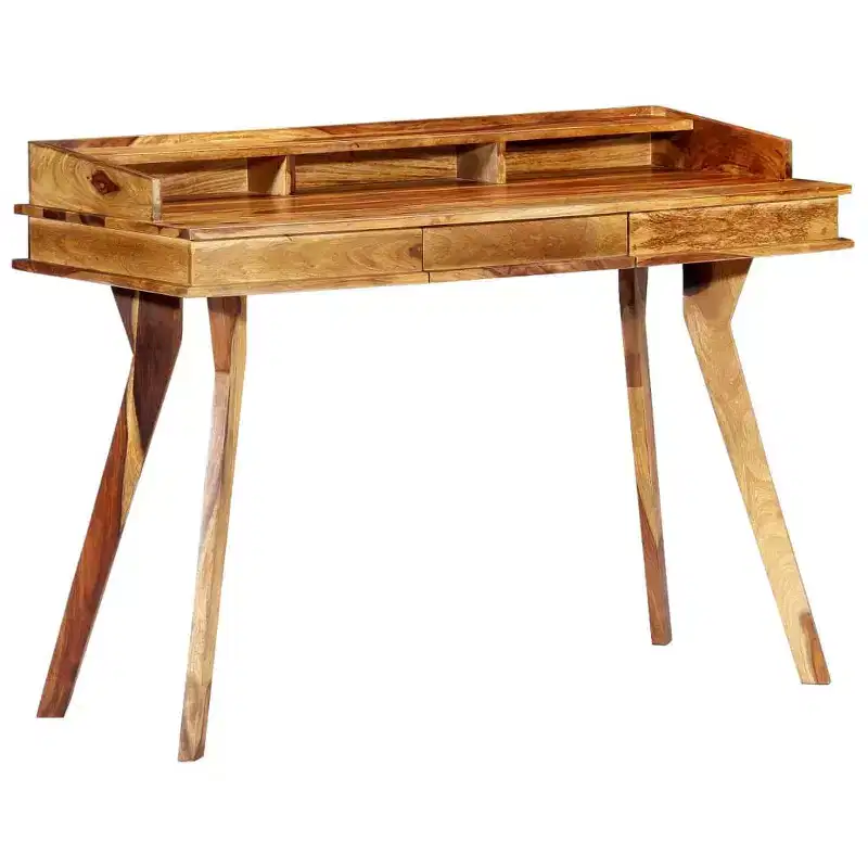 vidaXL Writing Desk 45.3x19.7x33.5 Solid Acacia Wood