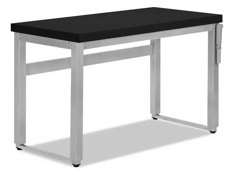 47.25 Adjustable Height Office Desk - Black/Silver